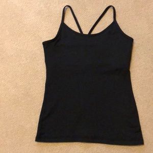 Lululemon black tank top size 2